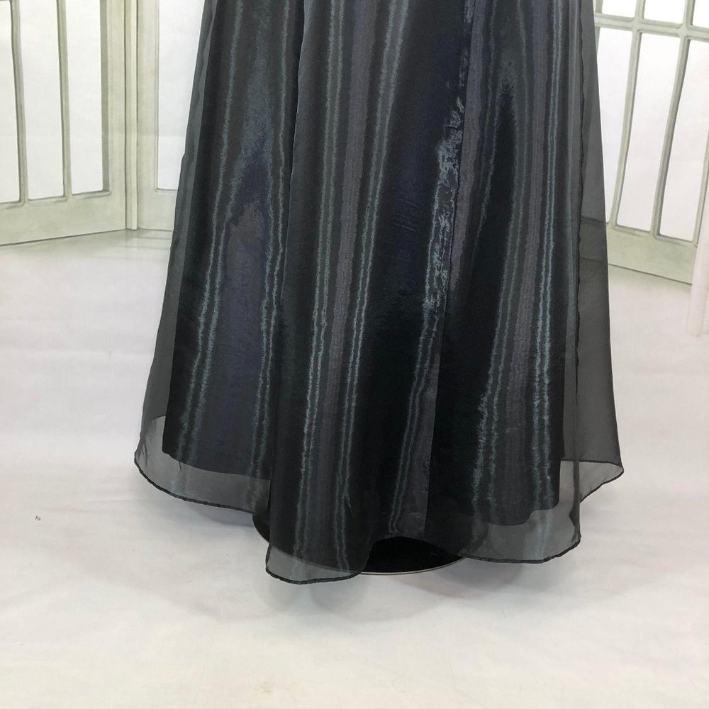 Night Scene One Shoulder Evening Dress Sz15 16 Fit - Picture 6 of 7